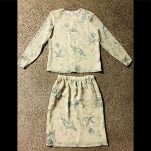 Liz Claiborne Suit Skirt💥Blouse Sz 2💥skirt Sz 4